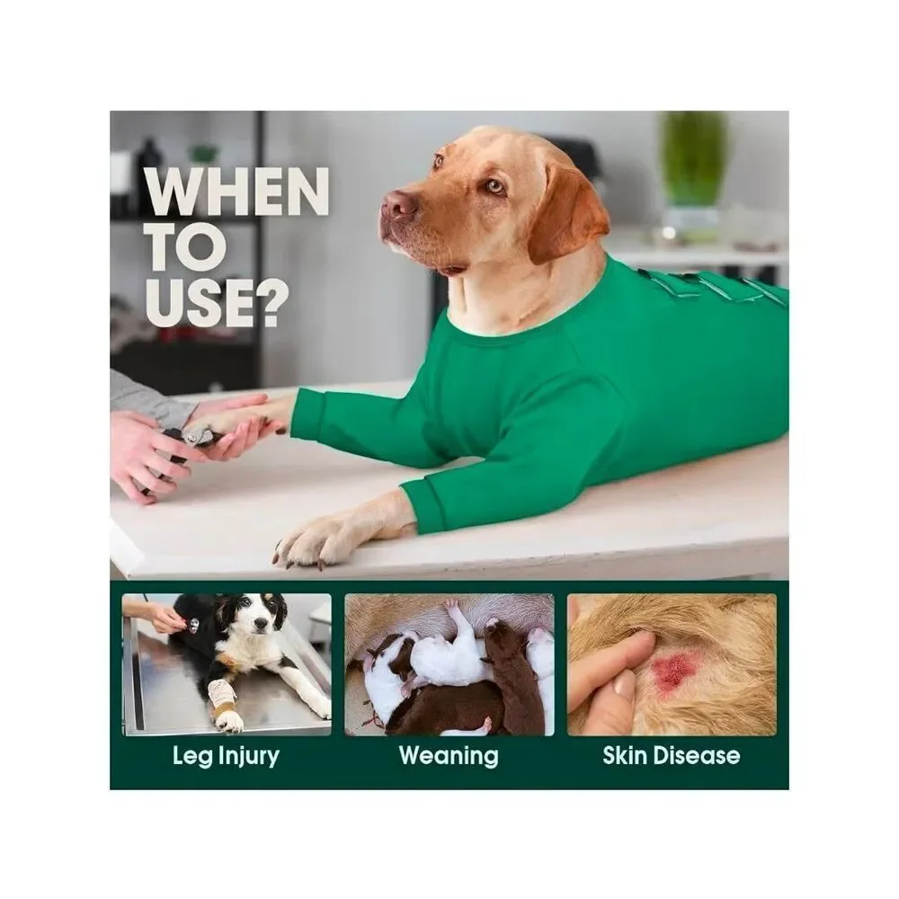 Kuoser Dog Surgery Suit Recovery Sleeves Size Large